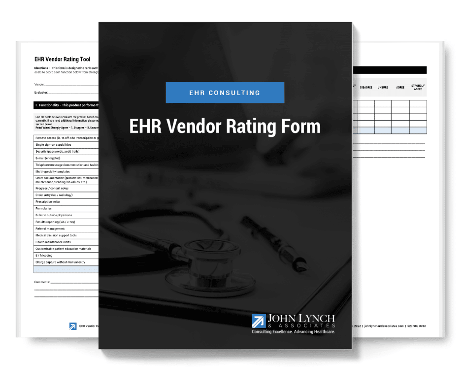 EHR Vendor Rating Form